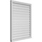 Ekena Millwork Vertical Surface Mount PVC Gable Vent: Functional, w/ 2"W x 2"P Brickmould Sill Frame, 34"W x 42"H GVPVE34X4203SF - alternate 5